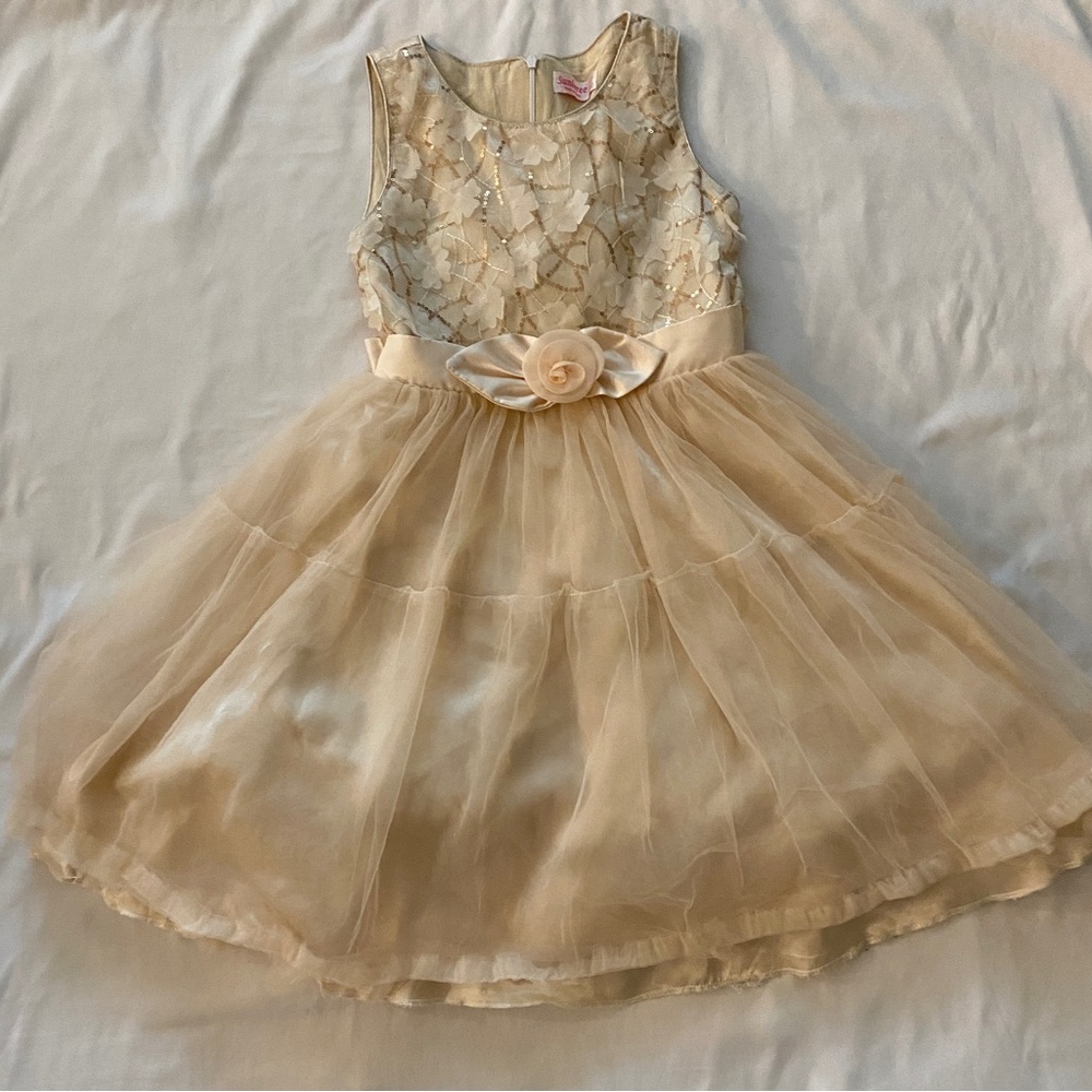 Pale Champagne Girls Dress